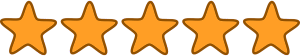 5 orange stars